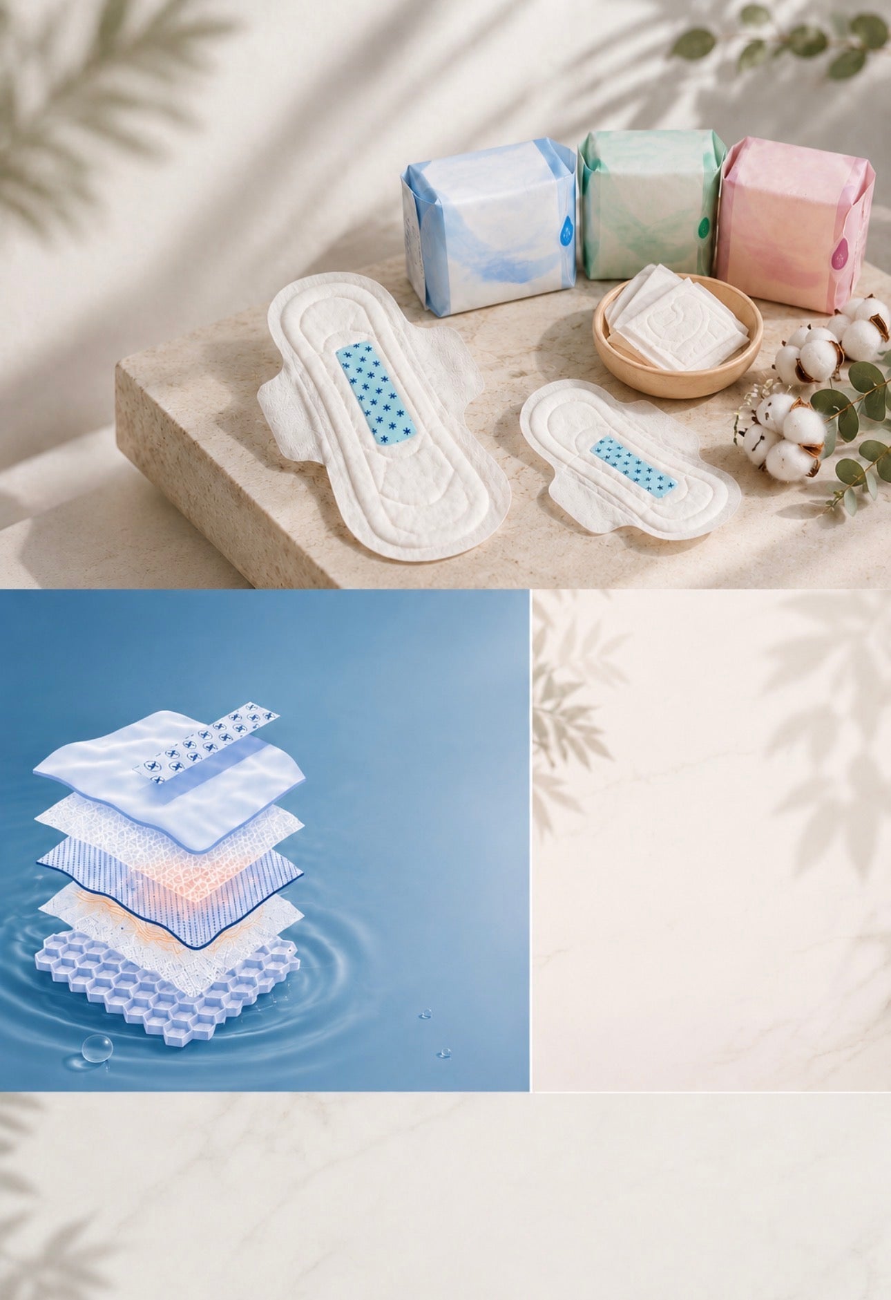 X-Queen Set Women's Sanitary Pads Newest Korean Technology New